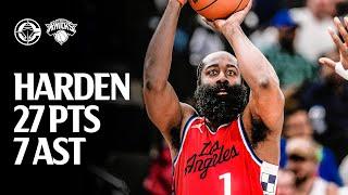 James Harden 27 PTS, 7 AST in Win Over Knicks Highlights | LA Clippers