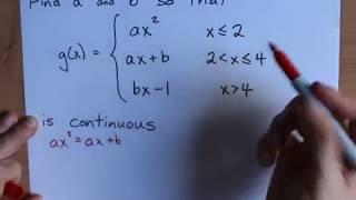 Find k so that the Piecewise Function is Continuous