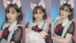 faixvey || kak ivy live tiktok jadi cat maid