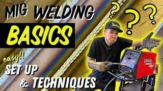 MIG Welding Basics For BEGINNERS!! How To Set Up Your Welder + Tips, Tricks & Techniques!!