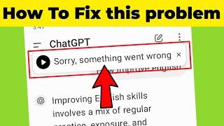 sorry, something went wrong in #ChatGPT Read aloud problem