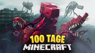 Ich habe 100 TAGE Minecraft in einer PARASITEN APOKALYPSE verbracht... (GANZER FILM)