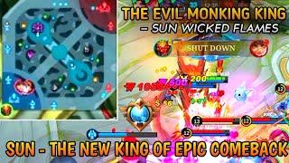 SUN - THE NEW KING OF EPIC COMEBACK!!!IN MOBILE LEGENDS | SUN TOP GLOBAL BY NARUTO PLAYS | MLBB