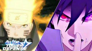 LEVEL 175 NARUTO AND SASUKE 7 STARS SHOWCASE! - All Star Tower Defense