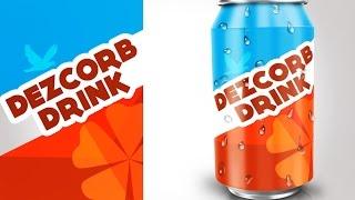 product packaging design in photoshop #4 | SODA CAN Mockup