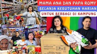 Mama Ana Dan Papa Romy Belanja Kebutuhan Harian Untuk Berbagi Di Kampung‼️Indahnya Berbagi‼️