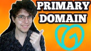 How To Change Primary Domain In GoDaddy