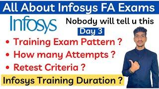 Infosys Training Exam Pattern | Infosys Training Duration | Infosys FA Exam| Infosys Retest Criteria