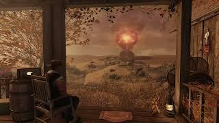 Fallout 76 - Relaxing on my new porch and this happened