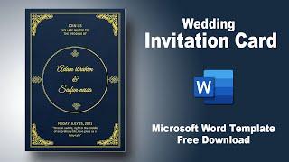 How To Create a Wedding Invite Card Using Microsoft Word