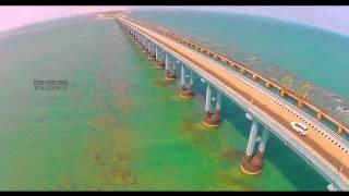 # World Dangerous bridge #Pamban Bridge Aerial Video