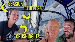 Teaching our New Crew with Zero Experience How to Sail Offshore - Episode 131