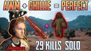 AWM + GHILLIE = PERFECT | Jeemzz 29 kills solo FPP MIRAMAR | PUBG HIGHLIGHTS TOP 1 #149