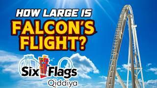 How LARGE Is Falcon's Flight - The World's LARGEST Roller Coaster!