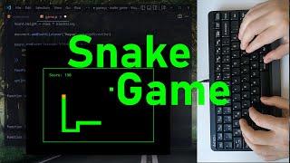 ASMR Programming - Coding a Snake Game with Javascript - No Talking