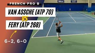 6-2, 6-0! Arthur Fery (ATP n°268) crushed Luca Van Assche (ATP n°70) | TCP vs Lagord (French Pro B)