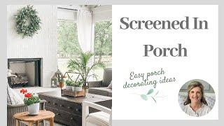 Screened In Porch |Porch Decorating Ideas