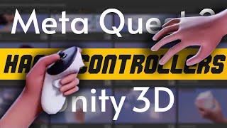 How to interact in VR in 2024 with Meta SDK and Unity3D | Hands & Controller | Game5D  [Part 2]