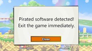 Super Smash Bros. Ultimate - Anti-Piracy Screen