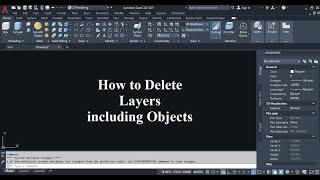 How to #Delete Layers including Objects in #AutoCAD