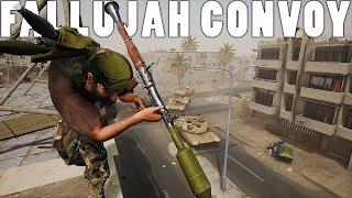 ARMORED CONVOY AMBUSH IN FALLUJAH - Squad Gameplay