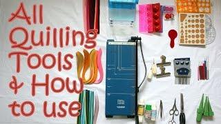 14 Quilling Tools Demo & How to Use Basic Quilling Tools | Tutorial