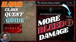 How to complete LvL15 Barbarian Expertise Class Quest | Diablo 4