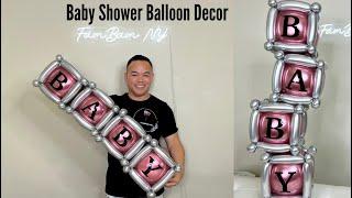 Baby shower Balloon Idea (Idea de globo de ducha de bebé)