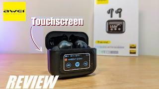 REVIEW: Awei T56 ANC TWS Earbuds - LCD Touchscreen Case | Active Noise Cancellation Wireless Earbuds