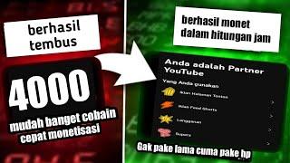 cara kejar jam tayang youtube terbaru 2024 tembus 4000 jam pake hp tercepat