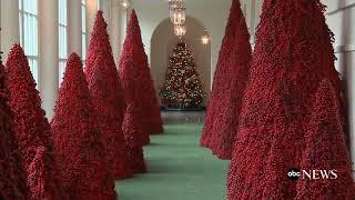 First lady Melania Trump unveils 2018 White House Christmas decorations