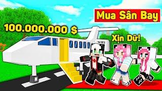 REDHOOD 24 GIỜ ĐI LÀM KIẾM TIỀN MUA MÁY BAY TRONG MINECRAFT*1 NGÀY REDHOOD LÀM CHỦ TỊCH SÂN BAY MCPE