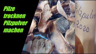 Collect mushrooms | Drying mushrooms | Make mushroom powder yourself | Forest mushrooms