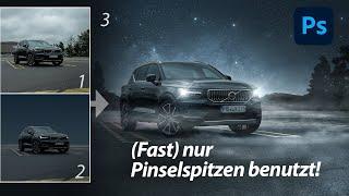 Fahrzeugretusche (fast) nur mit Pinselspitzen | Photoshop Tutorial | Brushes