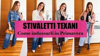 STIVALI TEXANI 10 IDEE OUTFIT PRIMAVERA - Come indossare gli stivaletti Camperos | Isabella Emme