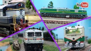 Indian Railways Model Train Run Compilation Part 2 | HO Scale Model Train | WAP 7 Model | train