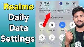 daily data use not show | Realme daily data usage show | Realme daily data Settings