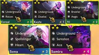 How to 5 Underground... ALL 3 Star! | TFT Set 8