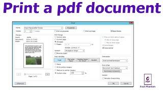 How to print a pdf document in Foxit PhantomPDF