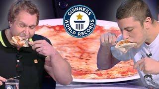 Fastest Time To Eat Pizza  - Guinness World Records