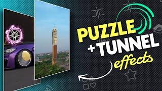 Trending Puzzle And Tunnel effects tutorial ️‍