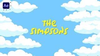 Clouds Animation Simpsons Style in After Effects Tutorials