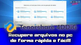 Recuperação de arquivos fácil e rápida com 4DDiG da Ternorshare!