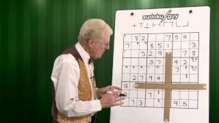 Lesson 7. Learn sudoku. The cross /meet technique.