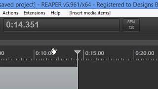 Saving Project Files In Reaper