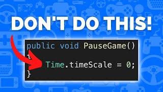 Pause in Unity WITHOUT Timescale