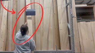 Everyone will be buying Lowe's wood when they see this GENIUS door idea!