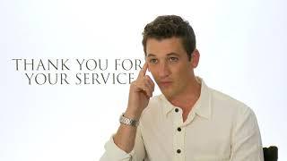 Thank You for Your Service || Miles Teller Junket Interviews || SocialNews.XYZ