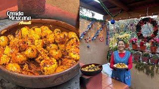 Para Acompañar Tu Cena de Navidad Papas y Elotes Enchilados Sabrosos y Rápidos