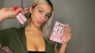 ASMR lipgloss application+kisses